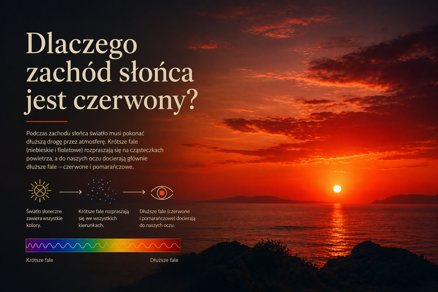 Dlaczego zachód słońca jest czerwony