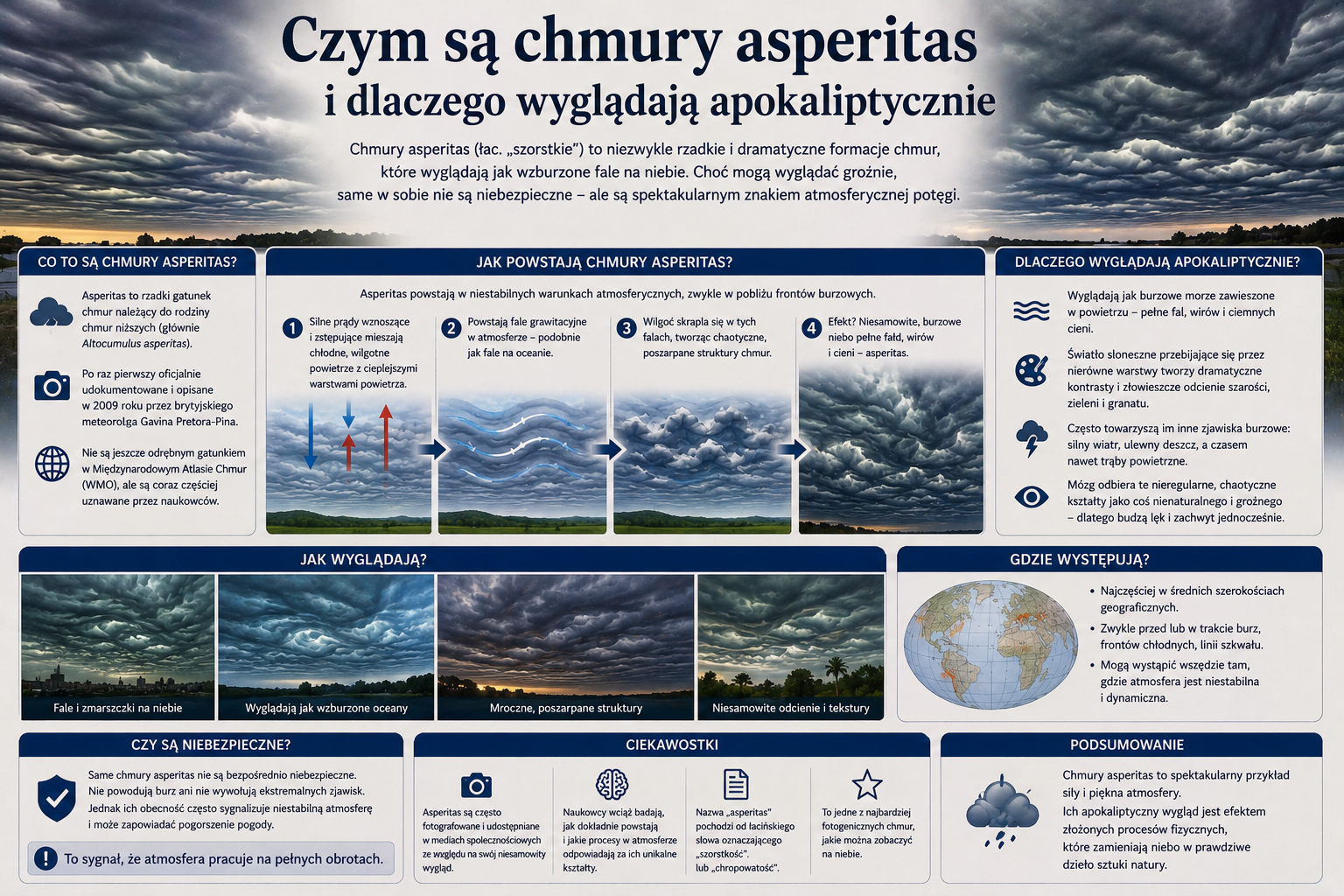 Czym są chmury asperitas i dlaczego wyglądają apokaliptycznie