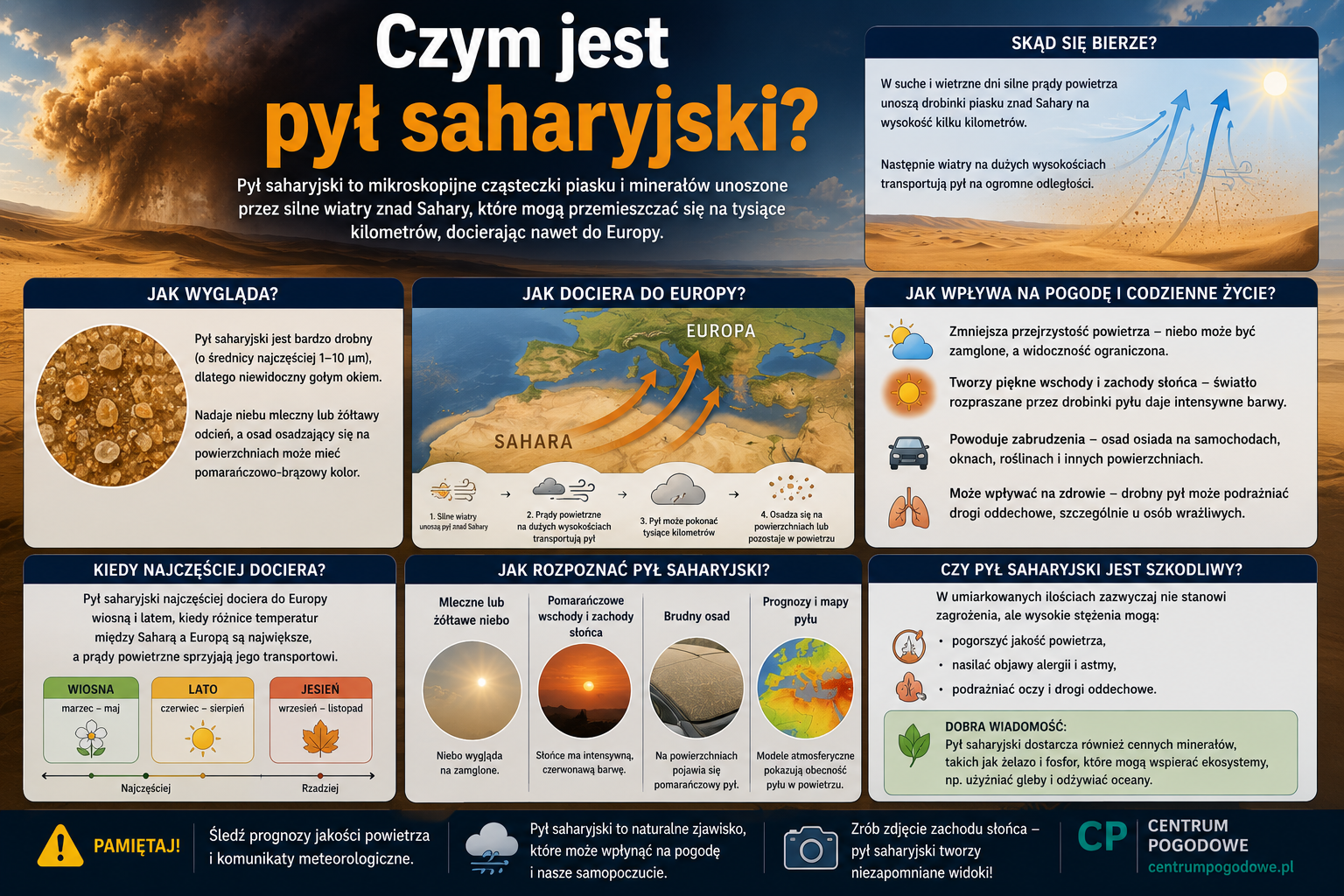 Czym jest pył saharyjski?